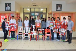 Grade 8 Chairs displayed at the YCDSB Board Office